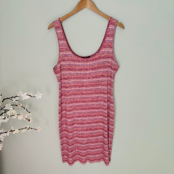 Forever 21+ Multicolored Ribbed Mini Tank Dress Size 3X - Picture 2 of 5
